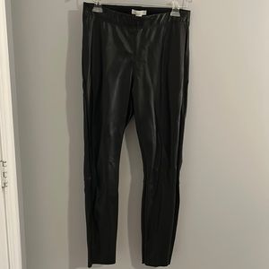 H & M faux leather leggings size 10 - black